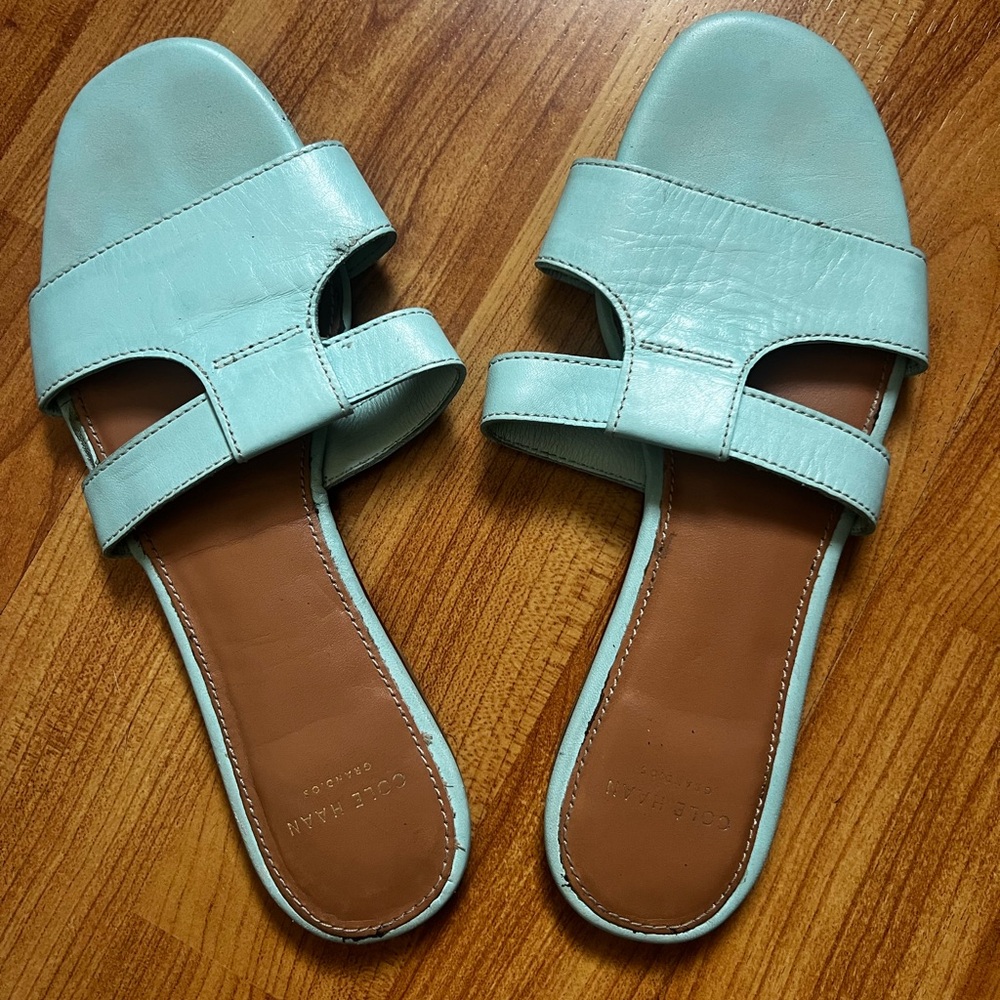 Cole Haan Slide Leather Sandals